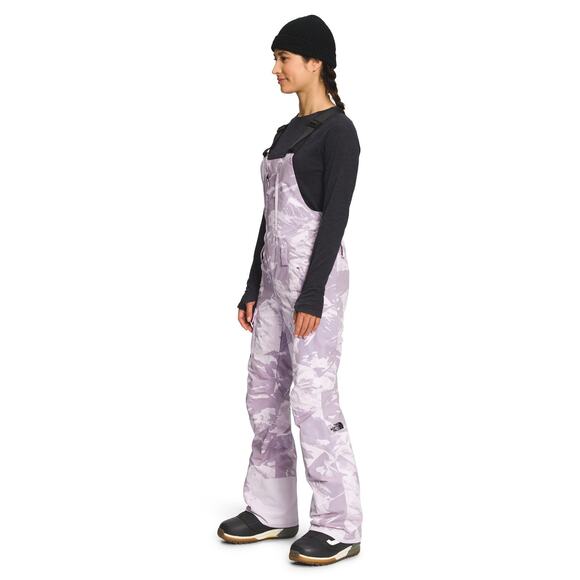The North Face Women's Freedom Bib Lavender Fog Tonal Mtnscp Prt Small Short - Picture 3 of 5